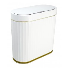 HOME USE κάδος απορριμμάτων με φωτοκύτταρο 9lt λευκός HUH-0227